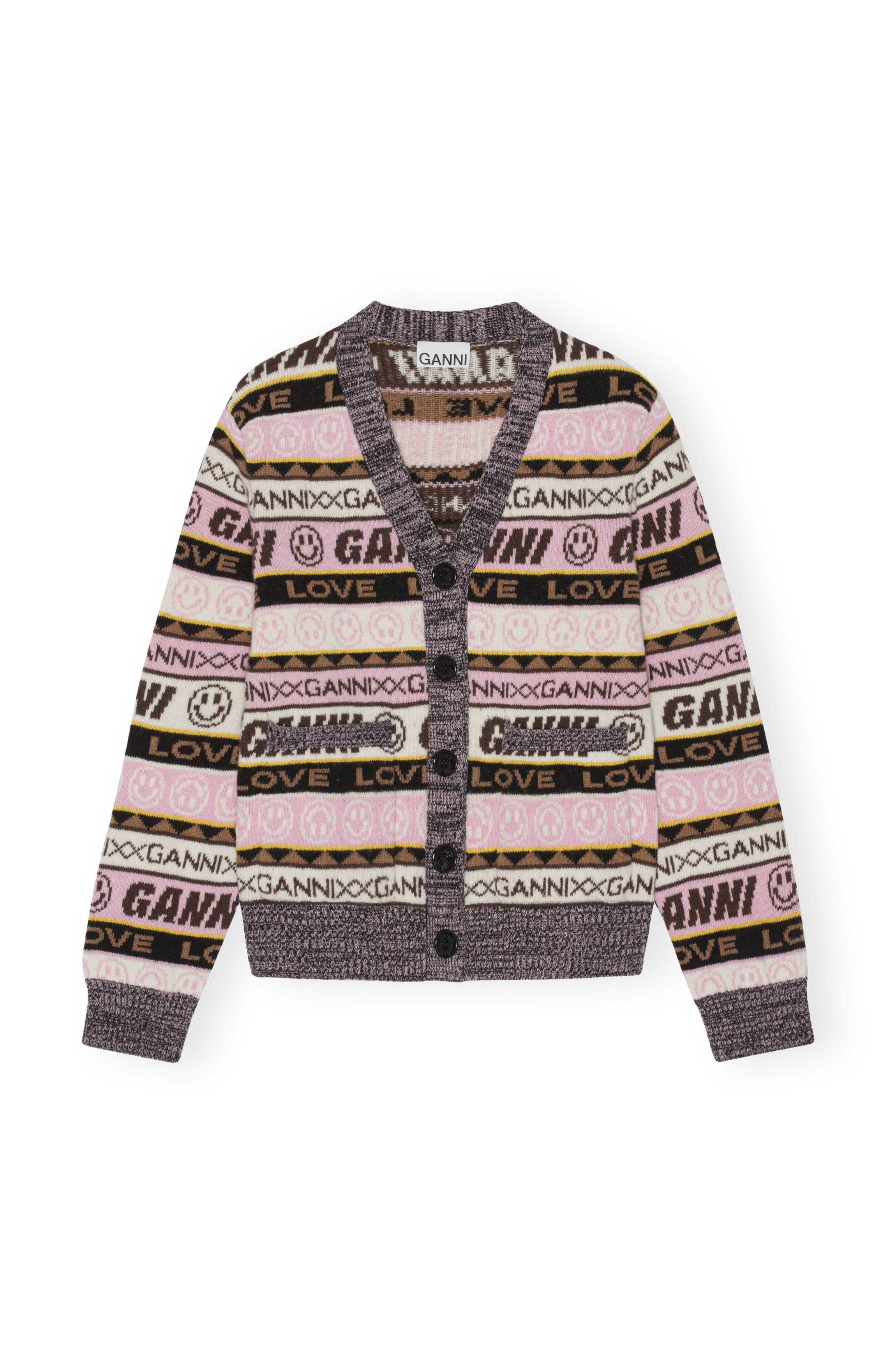 最大級の通販サイト GANNI ガニー Graphic Cardigan litmus リトマス 