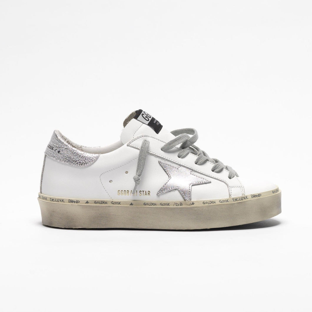 golden goose white and silver