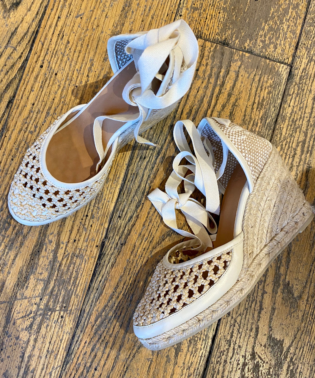 castaner crochet espadrille