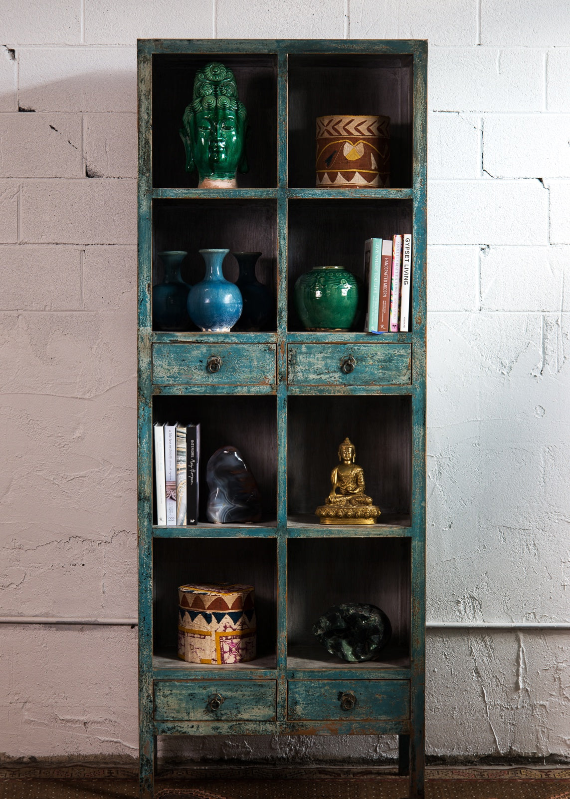 Reclaimed Painted Pine Bookcase Sunnyside Tc