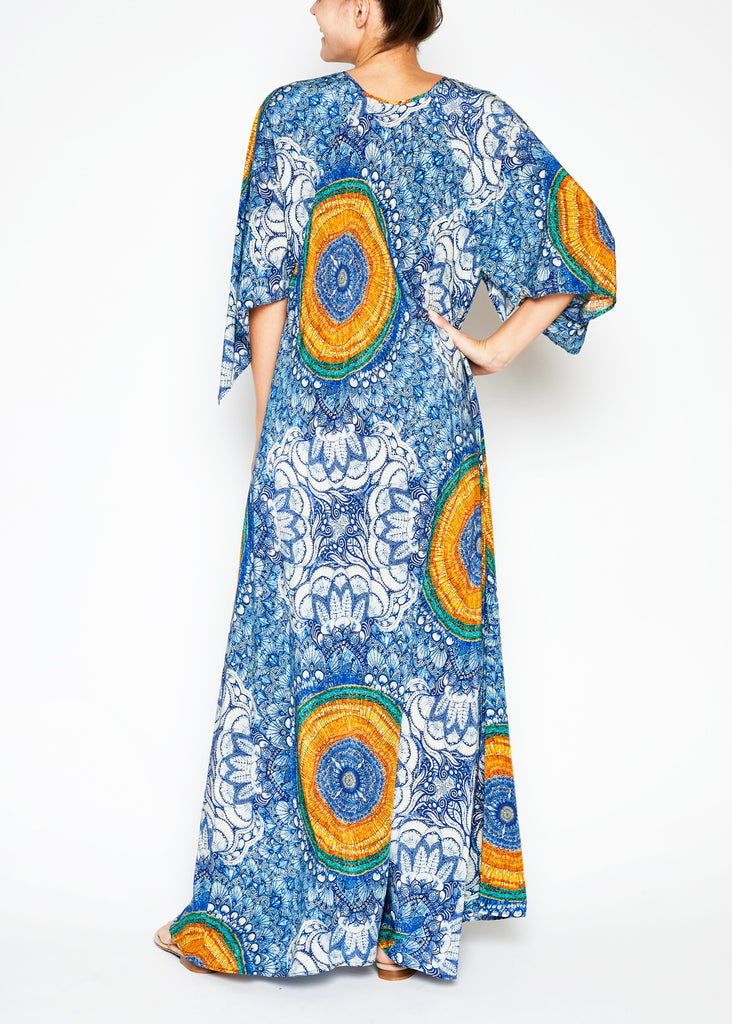 Penelope Blue Kaftan | Jaline Resort