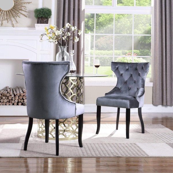 girardi velvet upholstered side chair