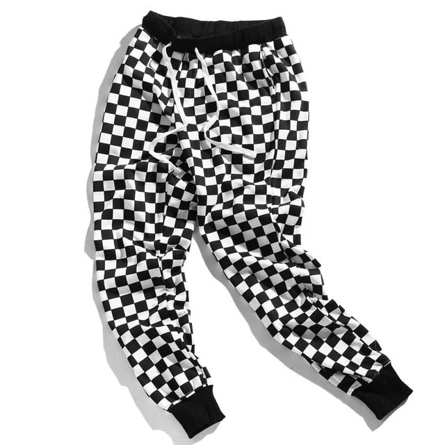 checkerboard sweatpants