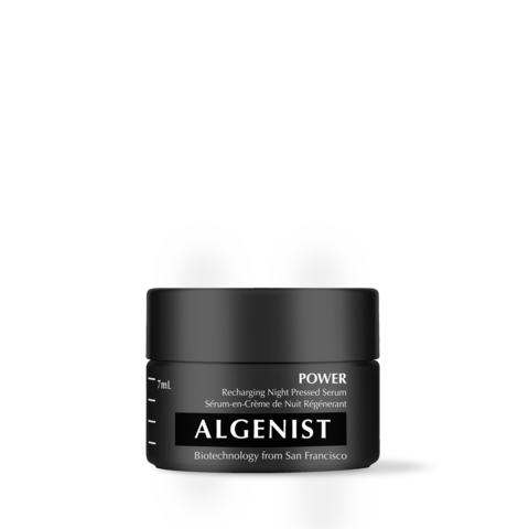 Algenist - Travel Size Power Recharging Night Pressed Serum, 0.24 US Fl Oz - 7 mL 0.24 US Fl Oz 7 mL Vegan Alguronic Acid