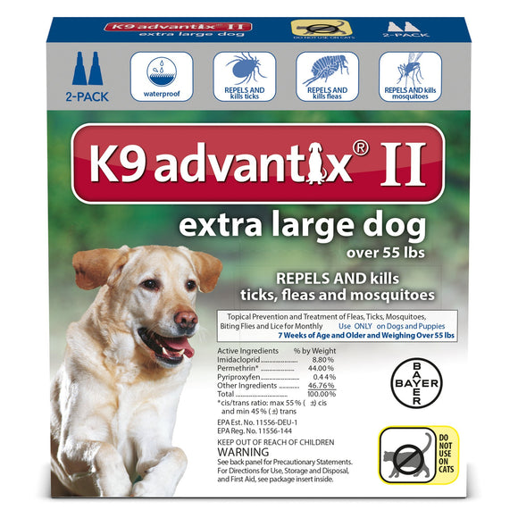 k9 advantix ii extra large dog directions