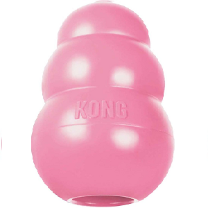 pink kong dog toy