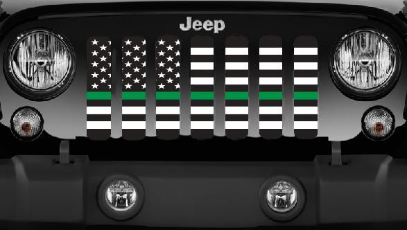 Jeep Wrangler Green Line Grille Insert | Dirty Acres