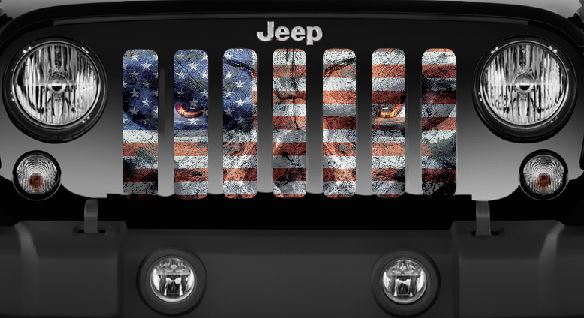 Jeep Wrangler Angry Patriot Grille Insert | Dirty Acres