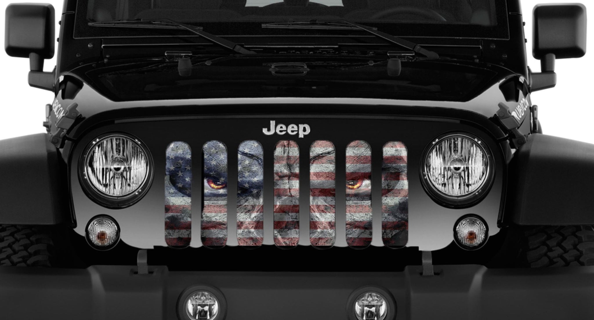 Jeep Wrangler Angry Patriot Grille Insert | Dirty Acres