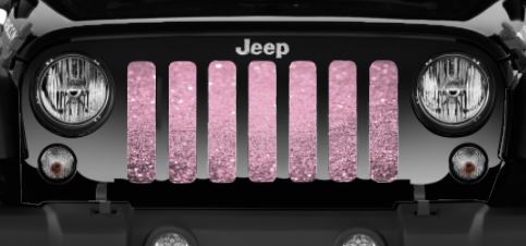 Baby Pink Print Grille Insert for Jeep | Dirty Acres