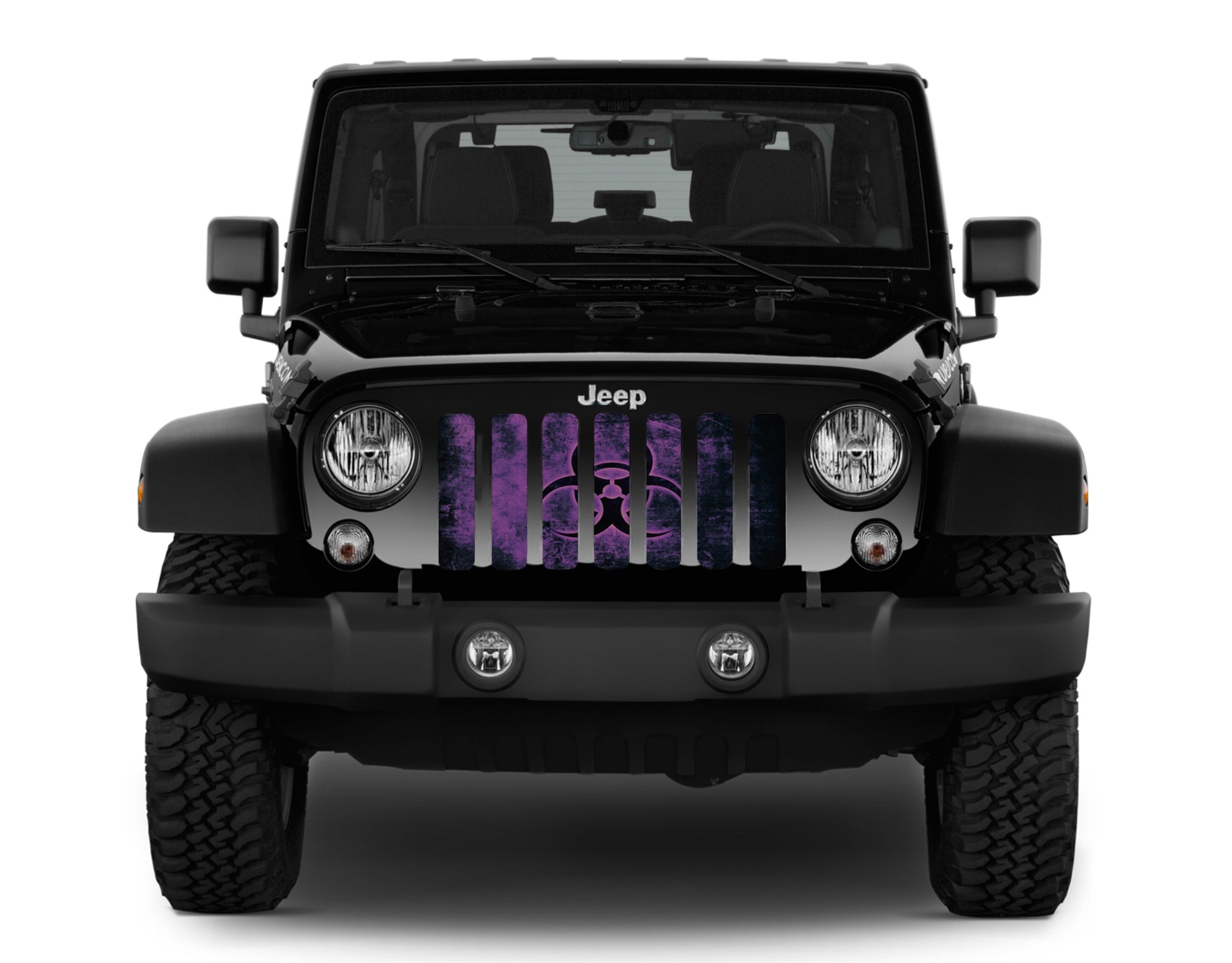 Jeep Wrangler BioHazard Glow Purple Grille Insert | Dirty Acres