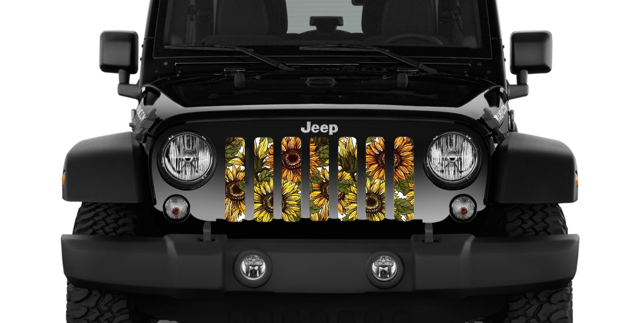 Dirty Acres - Jeep - Bold Sunflower Grille Insert
