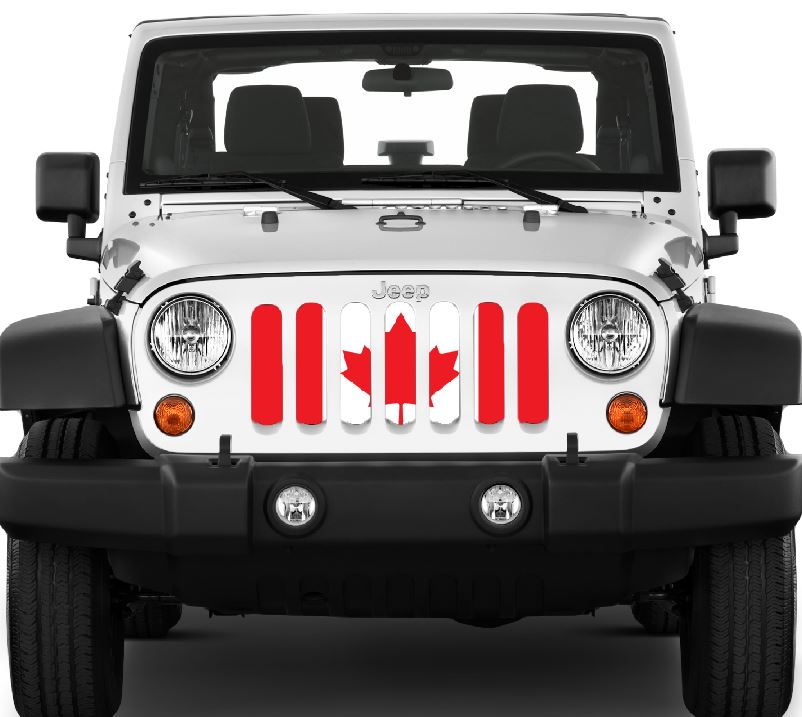 Jeep Wrangler Canada Flag Grille Insert | Dirty Acres