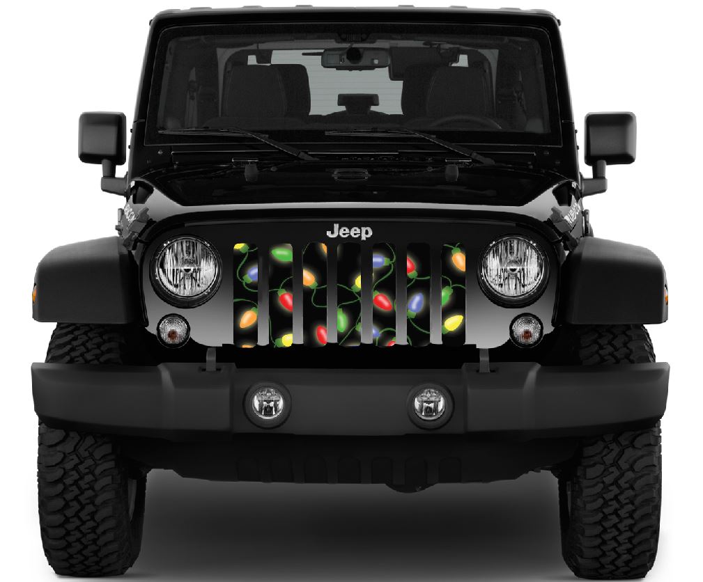 Jeep Wrangler Christmas Lights Grille Insert | Dirty Acres