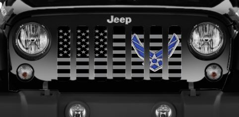 Jeep Wrangler Fly High USAF Grille Insert | Dirty Acres