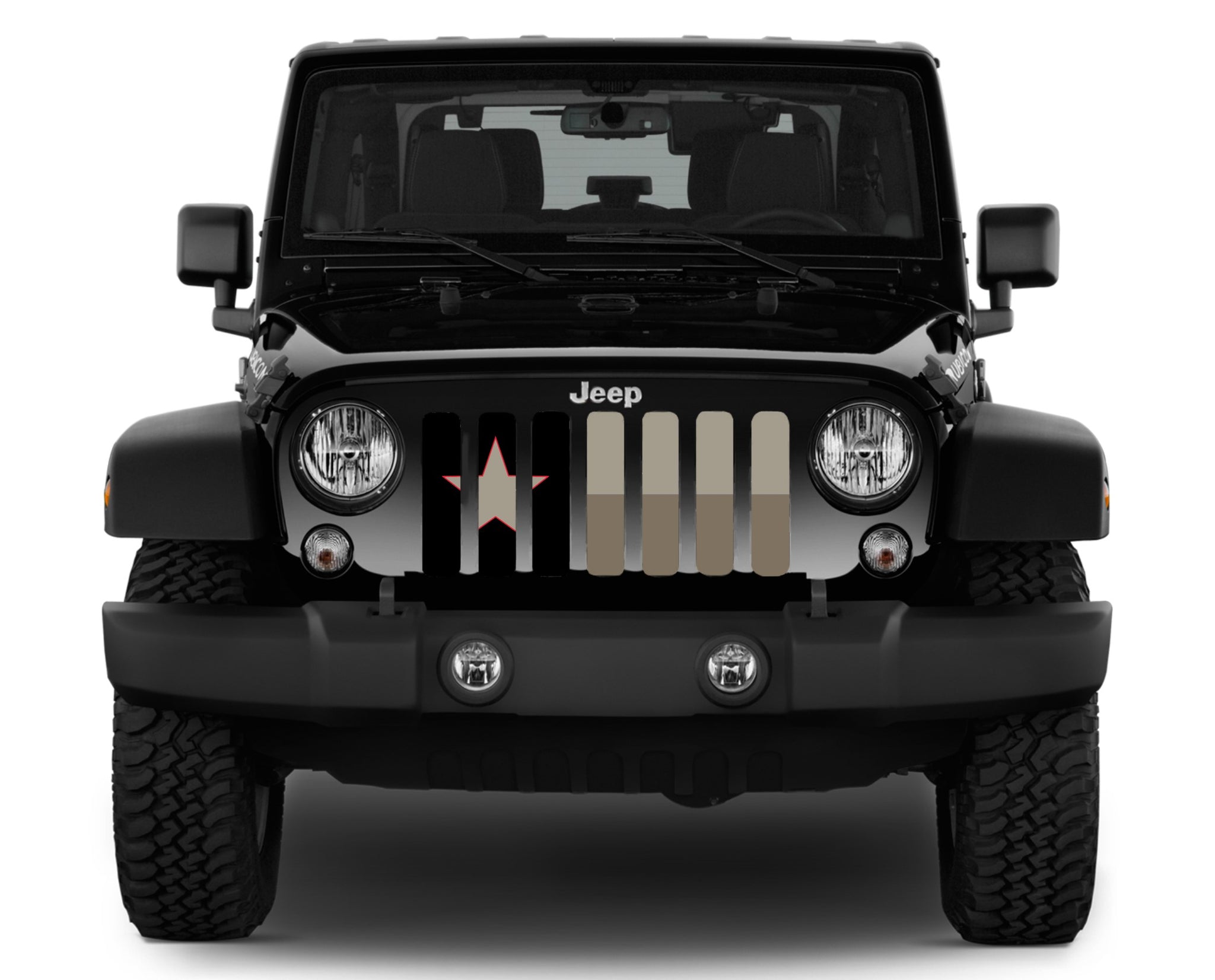 Jeep Wrangler Gobi Tan Texas State Flag Jeep Grille Insert | Dirty Acres