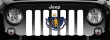 Massachusetts State Flag Jeep Grille Insert
