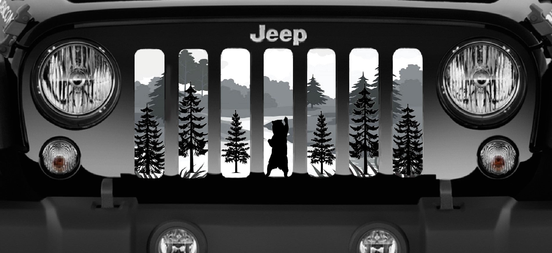 Jeep Wrangler Mountain Bear Grille Insert | Dirty Acres