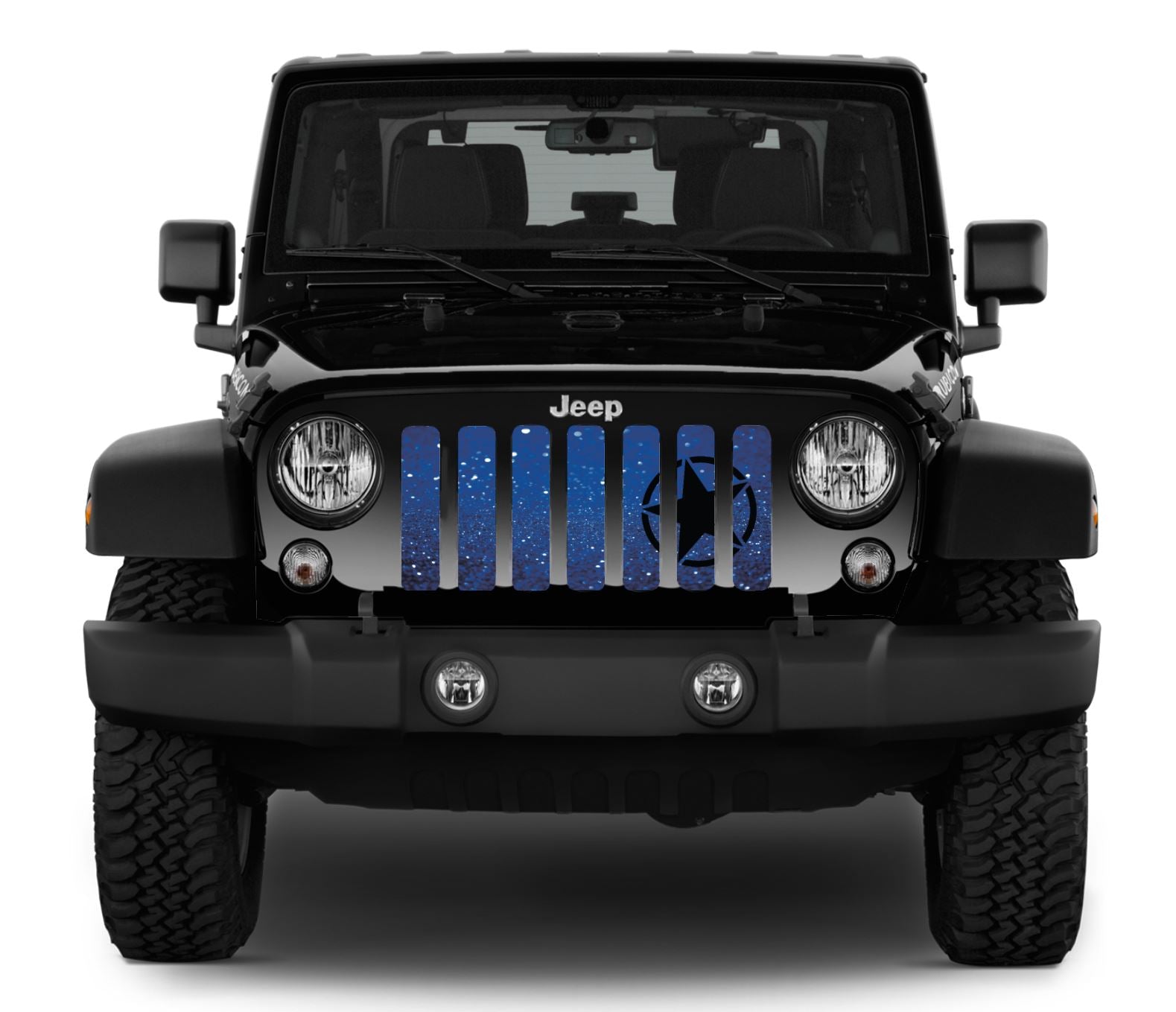 Jeep Wrangler Oscar Mike Royal Blue Grille Insert | Dirty Acres