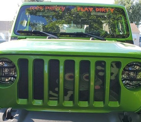 Jeep Wrangler Peeking Frog Grille Insert | Dirty Acres