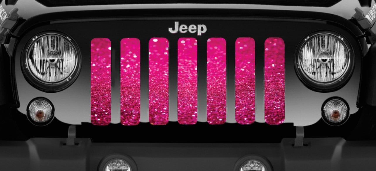 Jeep Wrangler Bright Pink Print Grille Insert | Dirty Acres