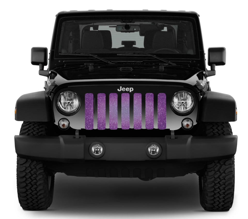 Jeep Wrangler Purple Fleck Print Grille Insert - Dirty Acres