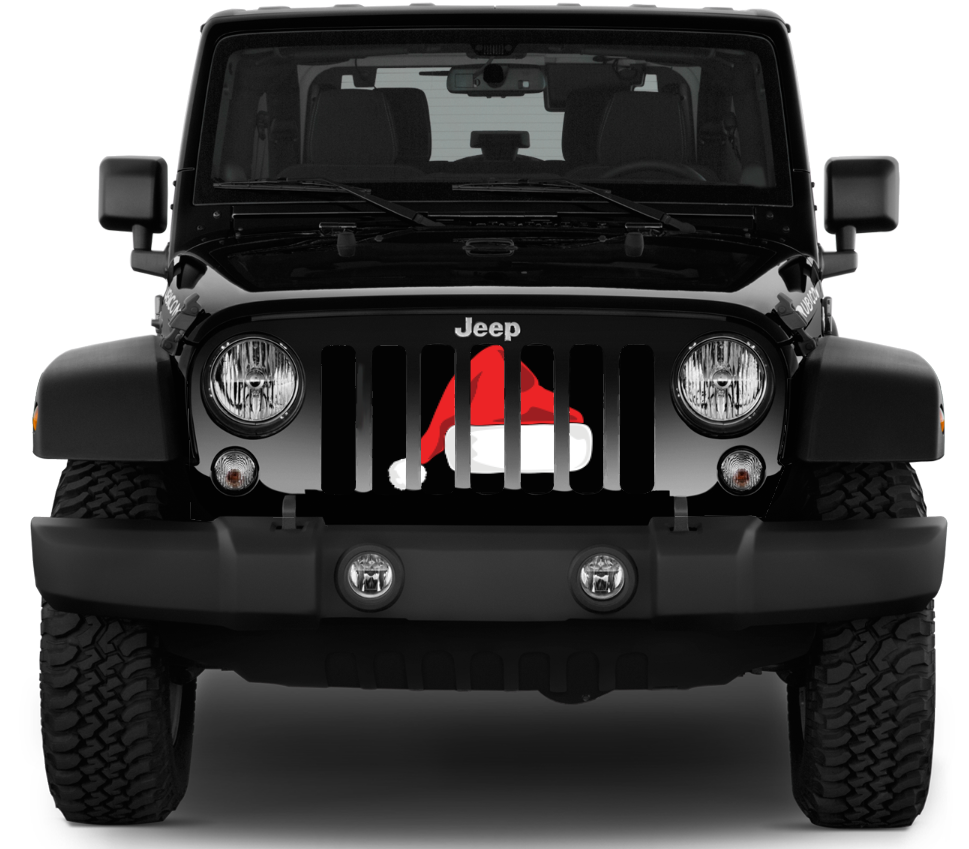 Jeep Wrangler Santa Hat Christmas Grille Insert | Dirty Acres