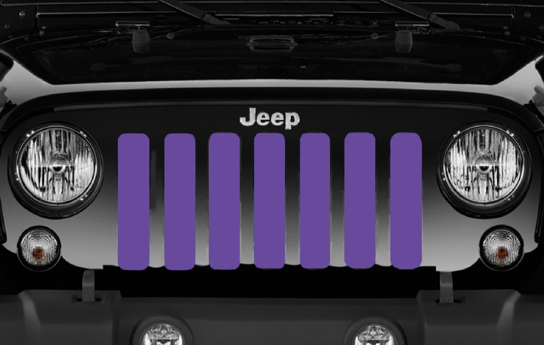 Solid Purple Jeep Grille Insert