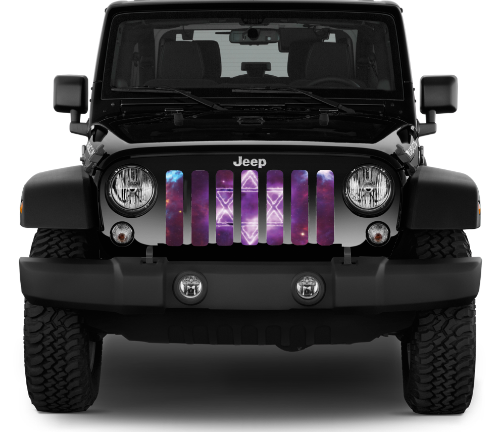 Jeep Wrangler Star of David Hanukkah Grille Insert | Dirty Acres