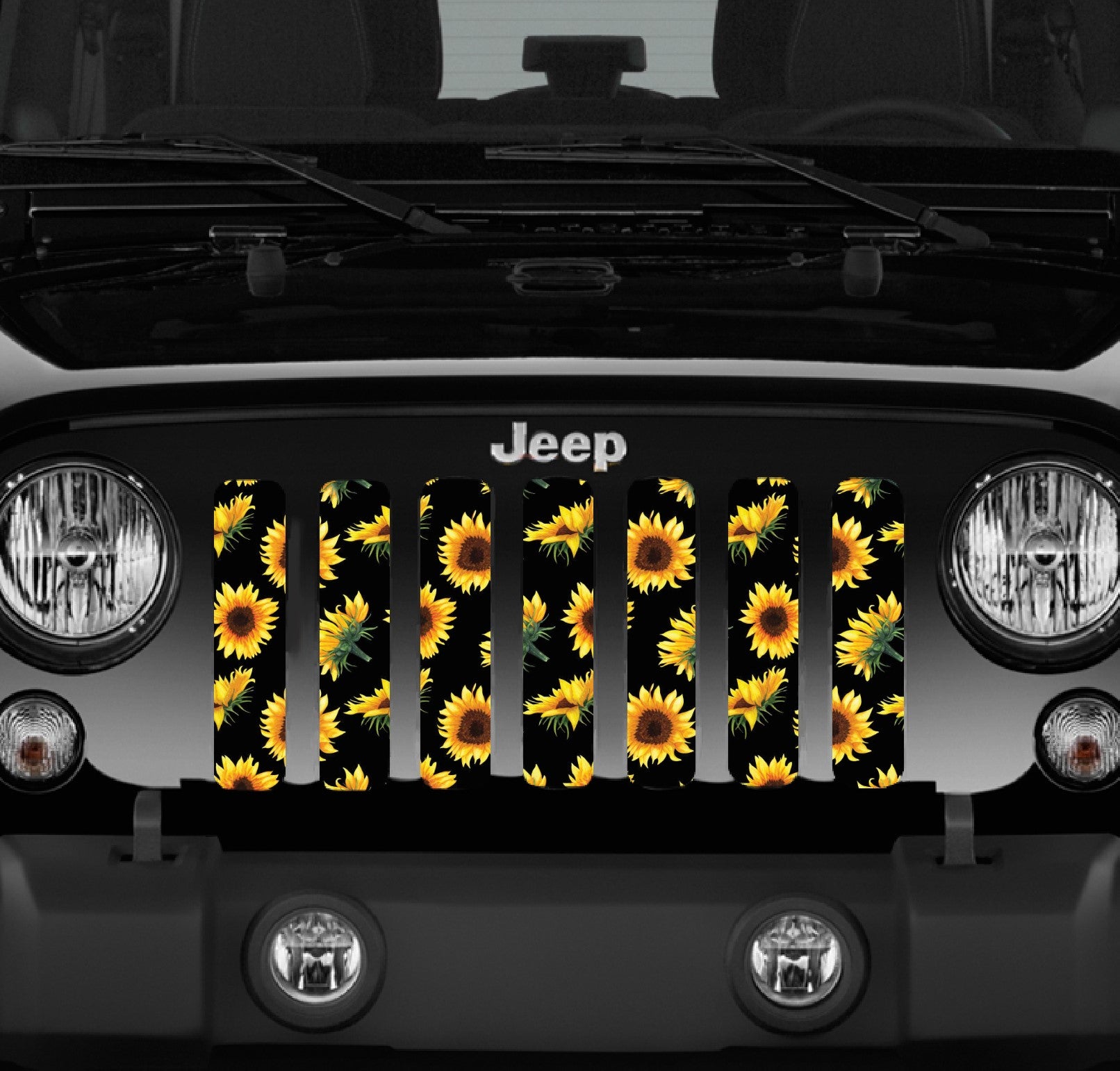 Dirty Acres - Jeep - Sunflower Grille Insert