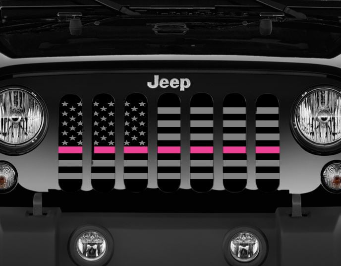 Jeep Wrangler USA Pink Stripe Insert | Dirty Acres