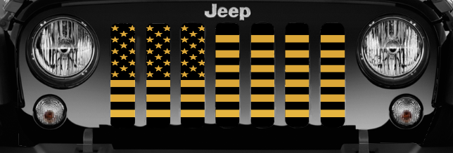 Jeep Wrangler Black & Yellow Grille Insert | Dirty Acres