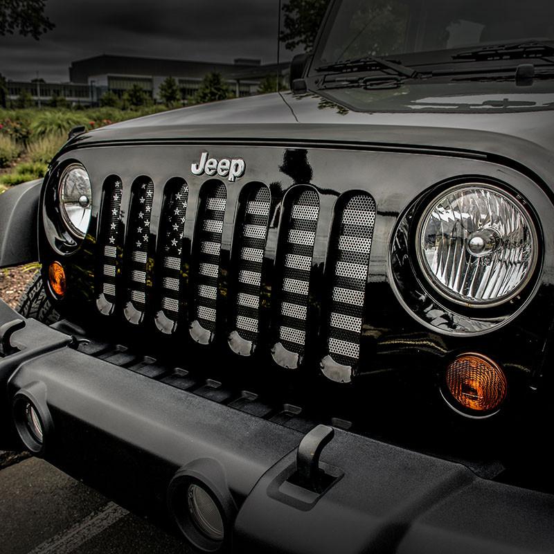 Jeep Wrangler Front Grill Inserts