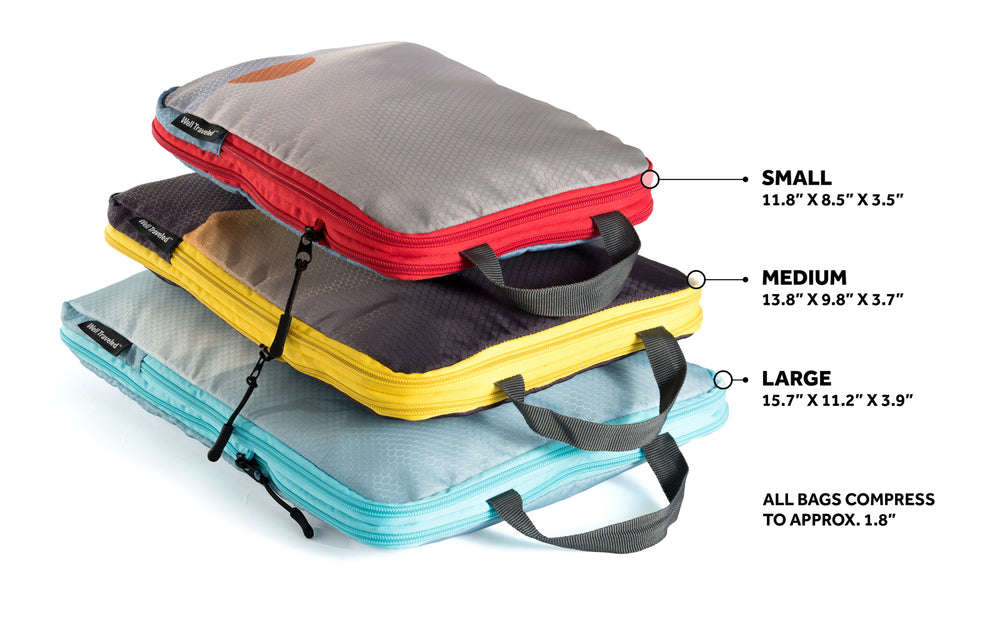 small compression packing cubes