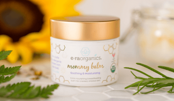 Era Organics Soothing Nipple Cream for Breastfeeding Moms - Organic Healing Balm For Chapped, Irritated Sensitive Skin - Baby Safe Breastfeeding Cream - 2 oz tub