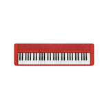 Casio Casiotone CT-S1 61-key Portable Keyboard, Red Bundle Set