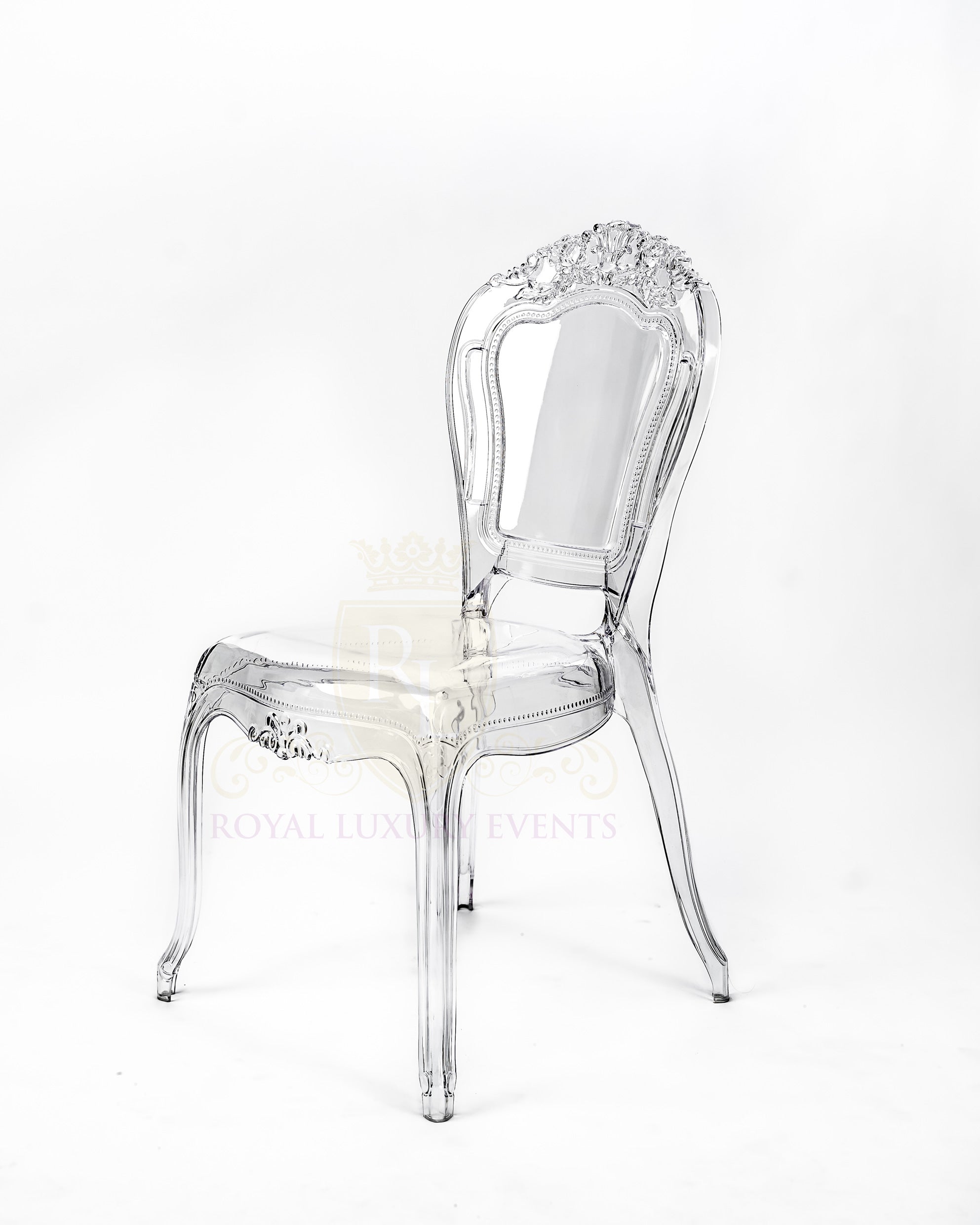 transparent ornate chair