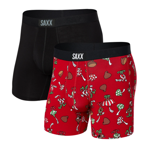 Saxx Vibe 2-Pack Underwear - Foggy Mountains/Dark Ink Asher Waistband –  Rumors Skate and Snow