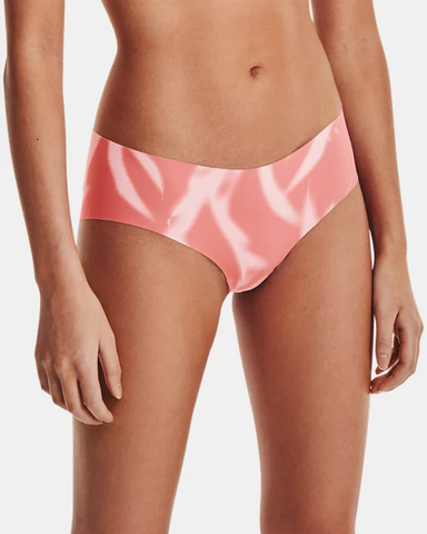 Under Armour Womens Pure Stretch Thong Briefs 3 Pack Pink XL