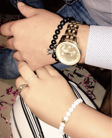 Crown Stacked Bracelet | Matching Couples' Bracelets - Holistic Bear
