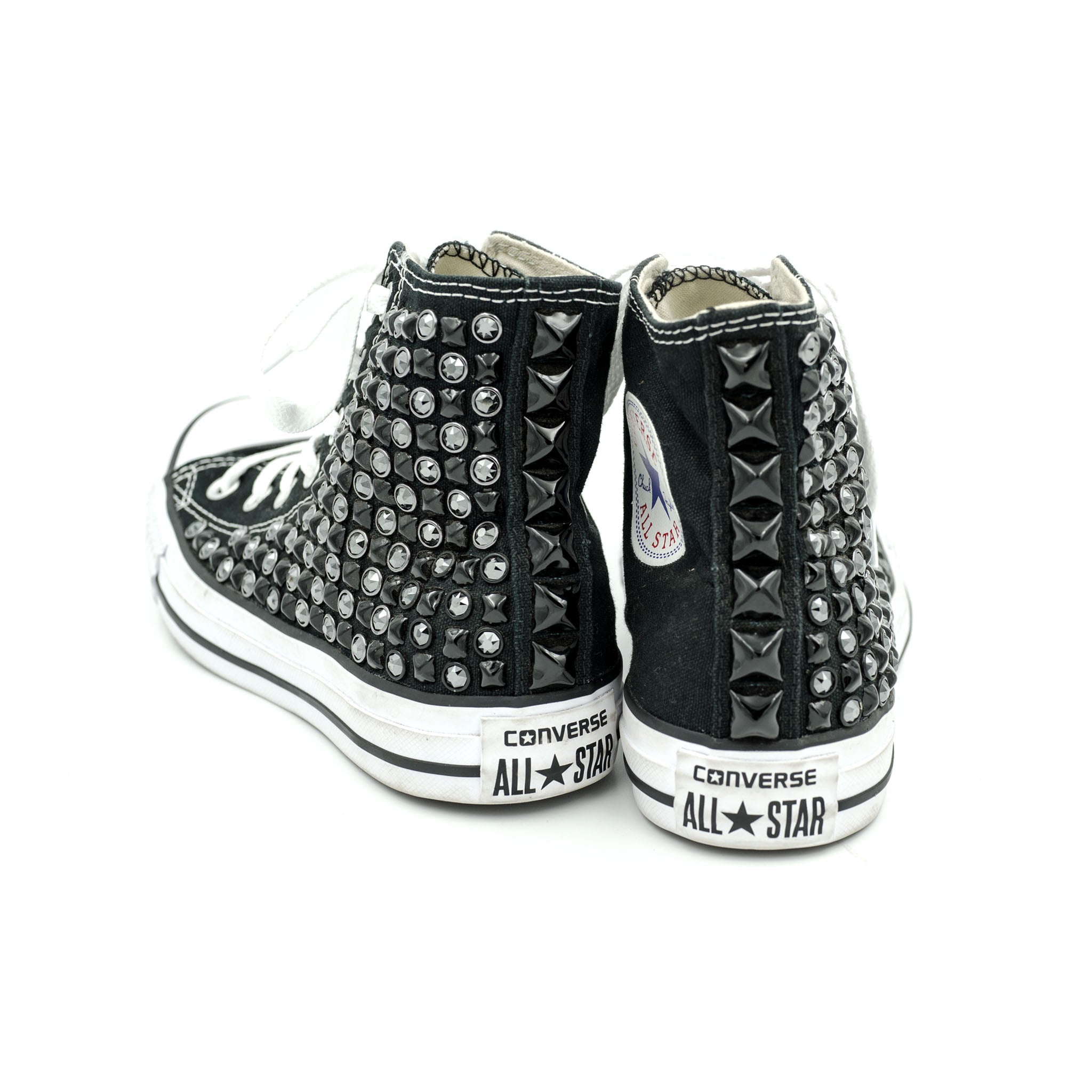 spiked converse high tops