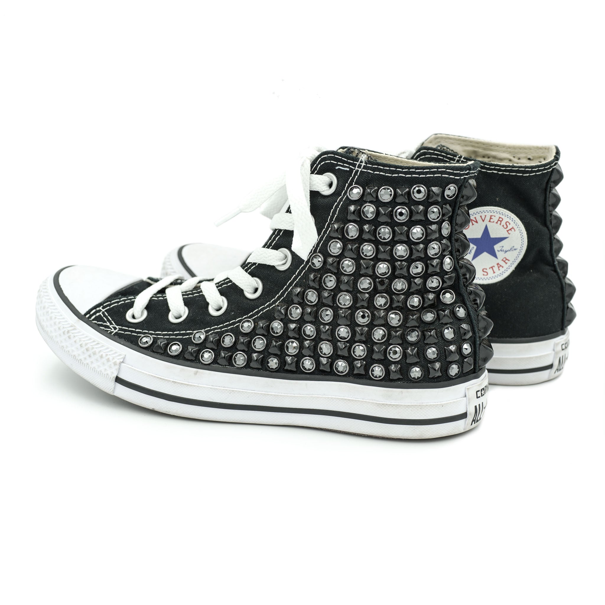 studded baby converse