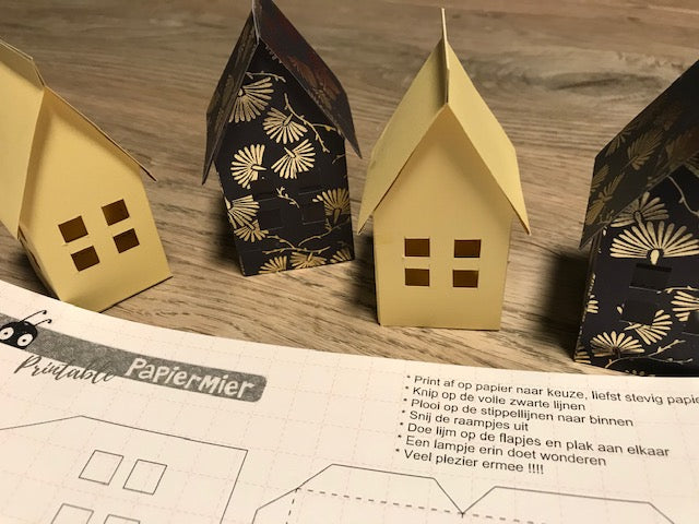 Compatibel met Stratford on Avon Vermaken DIY: zelf papieren huisjes maken 😊 – Papiermier
