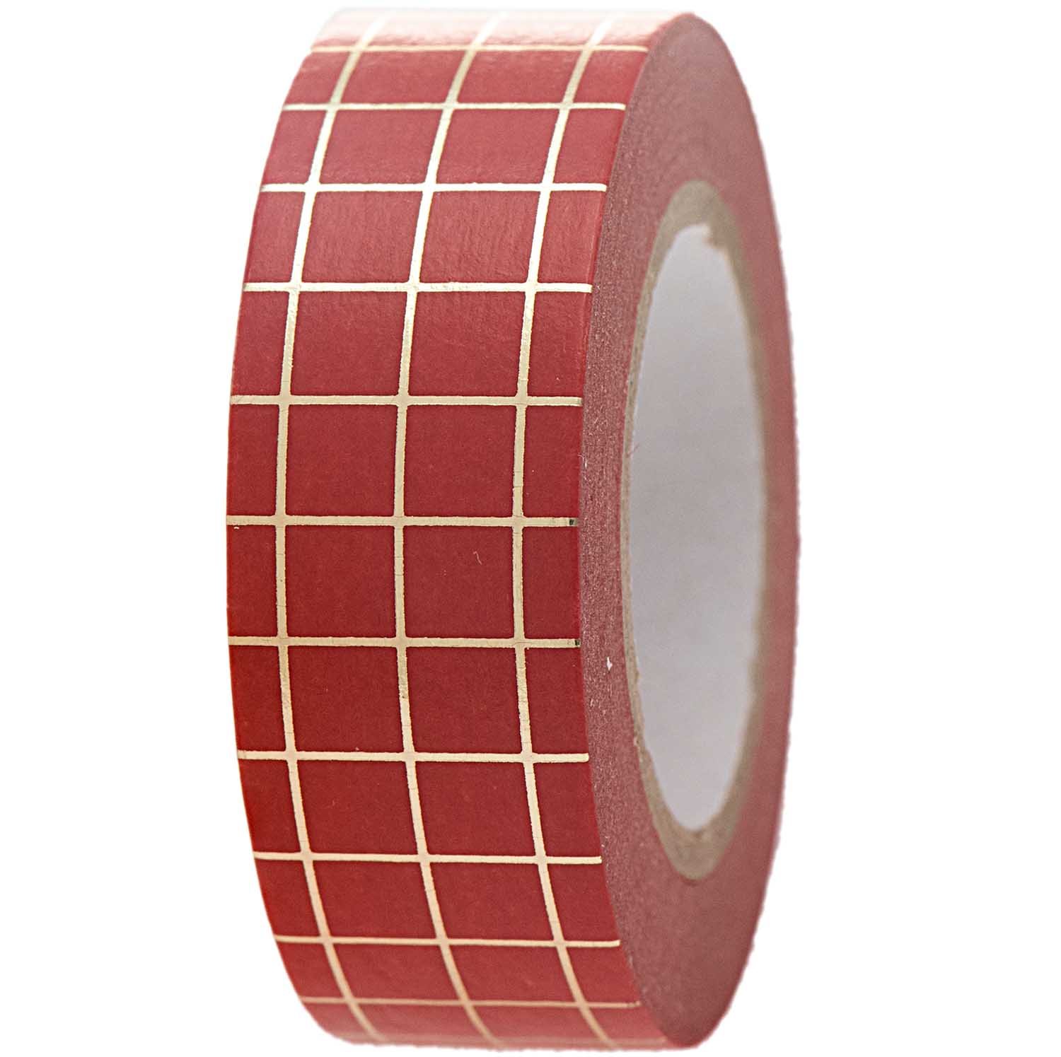 Slip schoenen inzet Corroderen Masking tape 15mm - Xmas is in the air - rood/goud – Papiermier