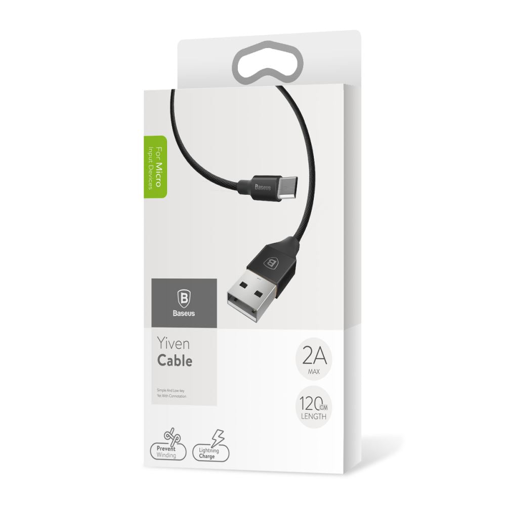 BASEUS 1M Micro USB Cable (2A) | Yiven Series Charging Cable