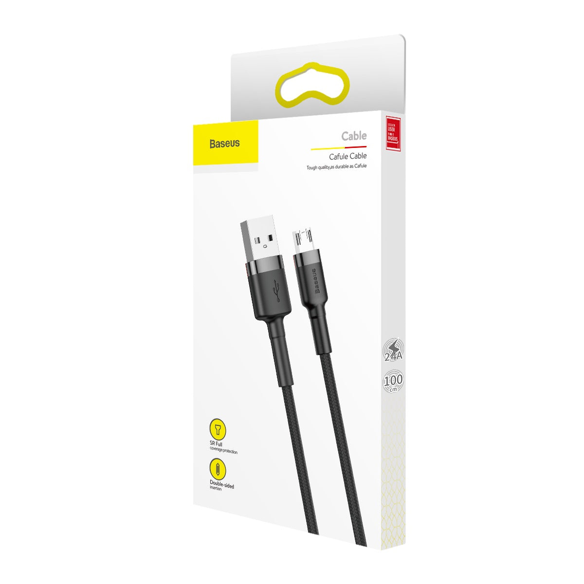 BASEUS 1M Micro USB Cable (2.4A) | Cafule Series Fast Charging Cable