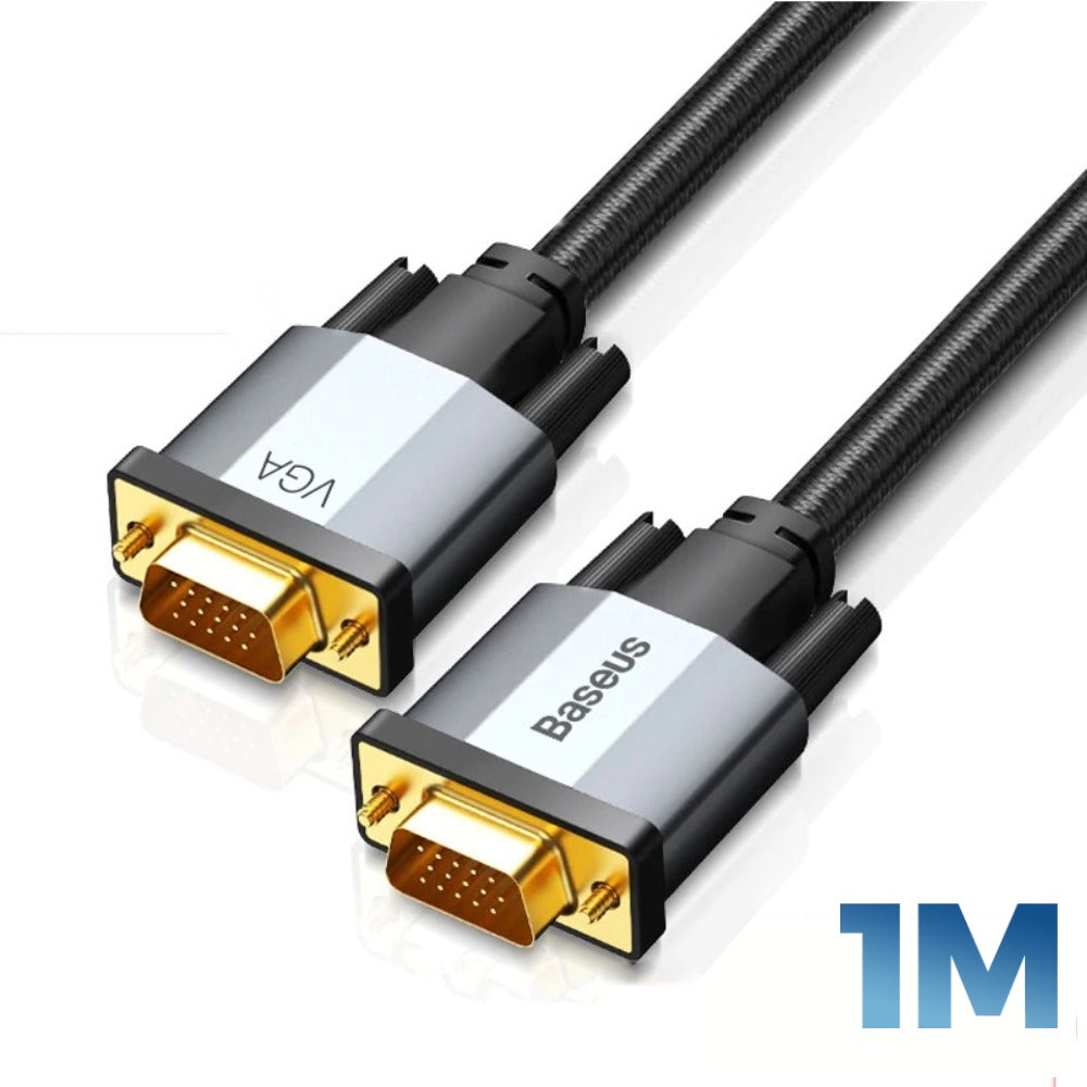 Baseus Enjoyment 1080P 15 Pin VGA Male to VGA Male Cable (1m)