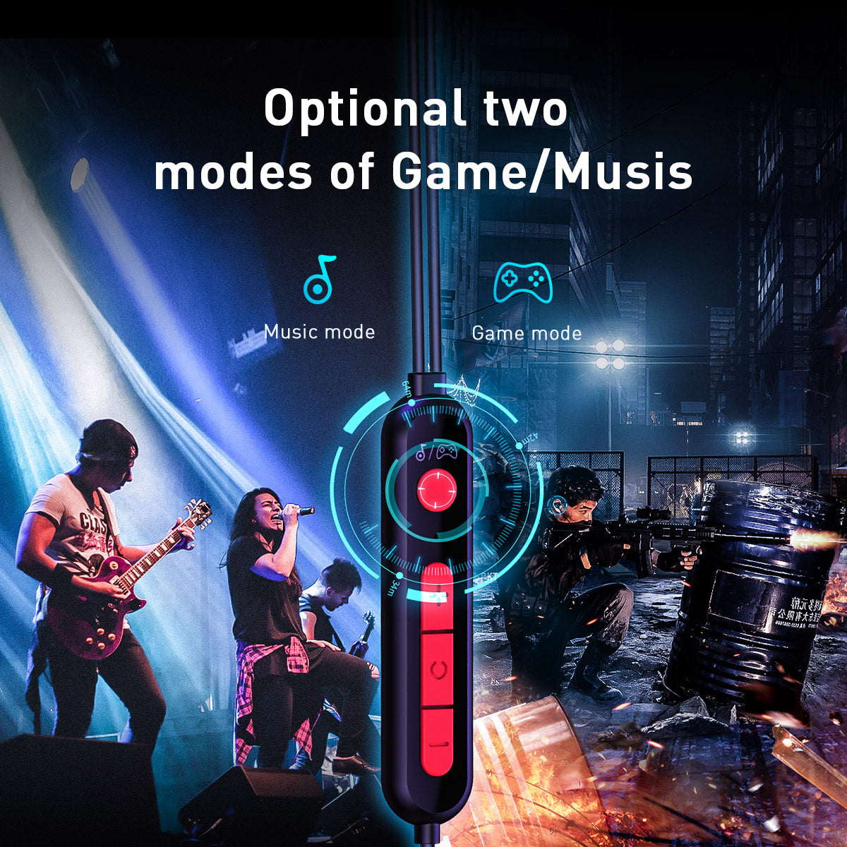 Baseus GAMO C18 Immersive Virtual 3D Type C Gaming Headset Earphones for mobile and other Type C devices