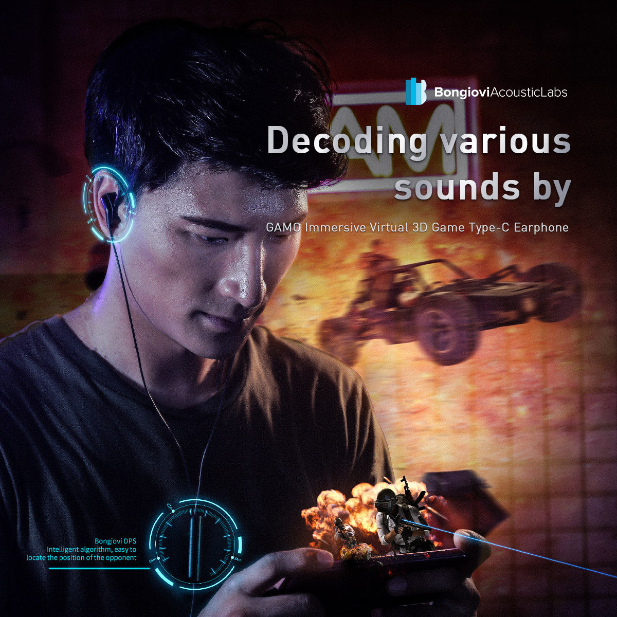 Baseus GAMO C18 Immersive Virtual 3D Type C Gaming Headset Earphones for mobile and other Type C devices