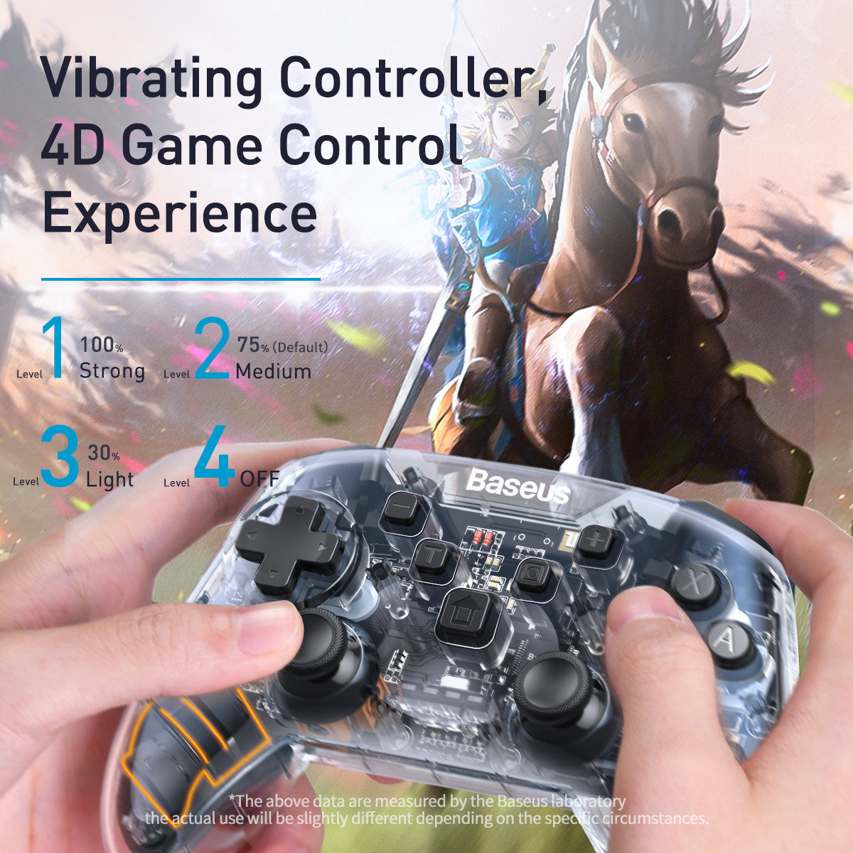 Baseus GAMO Nintendo Switch Wireless Bluetooth Motion Sensing Vibration Gamepad Controller